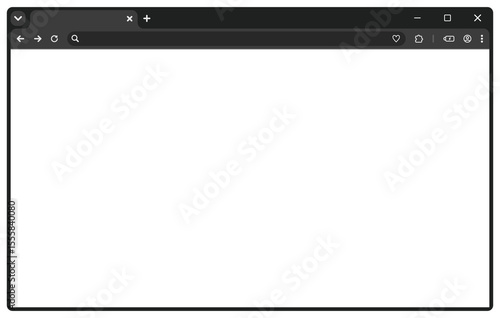 PCウィンドウ フレーム ブラウザ 検索エンジン Chrome風 (.PNG)	