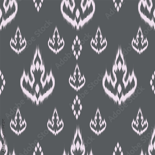 Seamless vector hand drawn pattern of blossoms and fresh branches. Floral contour background for textile or book covers, design, graphic art, printing and hobby, invitation
