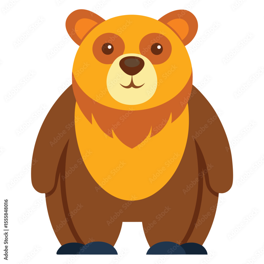 Obraz premium bear vector image on white background
