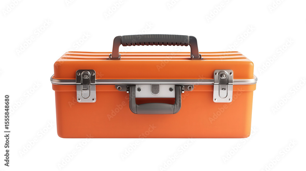 Shock-resistant toolbox with compartments, Transparent background, PNG file Shock-resistant toolbox with compartments, Transparent background, PNG file