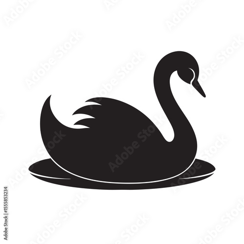 Wan Swimming On Lake Silhouette