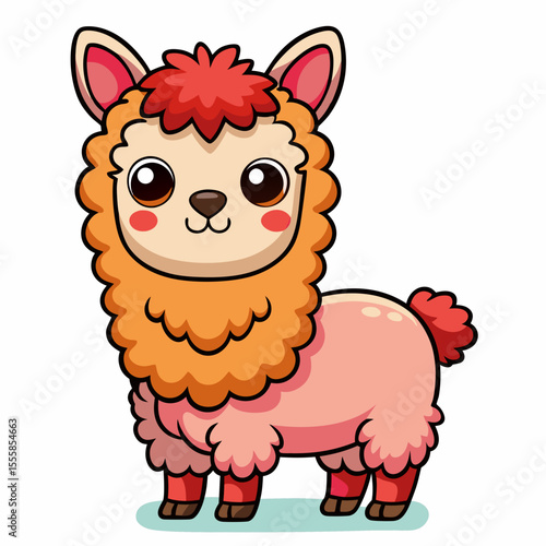 Cartoon style Alpaca 
