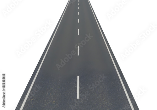 Wallpaper Mural Road isolated on white or transparent background. PNG, top view Torontodigital.ca