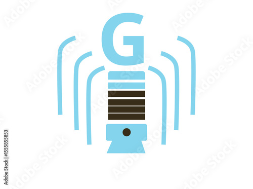 Adobe IllustratoAn innovative logo collection featuring the letters A to Z combined with wireless communication tower symbols and signal waves. Each design includes a monogram letter placed ar g