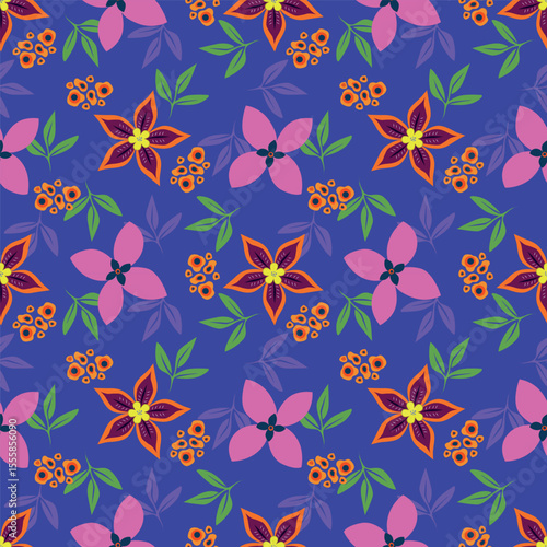 vintage floral seamless pattern. Rich with nostalgia and classic elegance, this pattern evokes the charm of a bygone era for print and textile