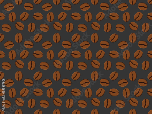 coffee beans flat element pattern abstract food hot cafe cartoon ornament print drink wallpaper cup