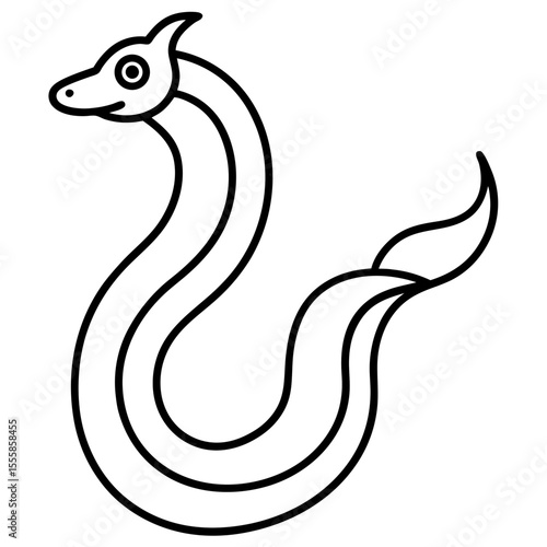 hydra on white background
