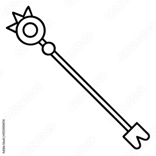 vector illustration of a key