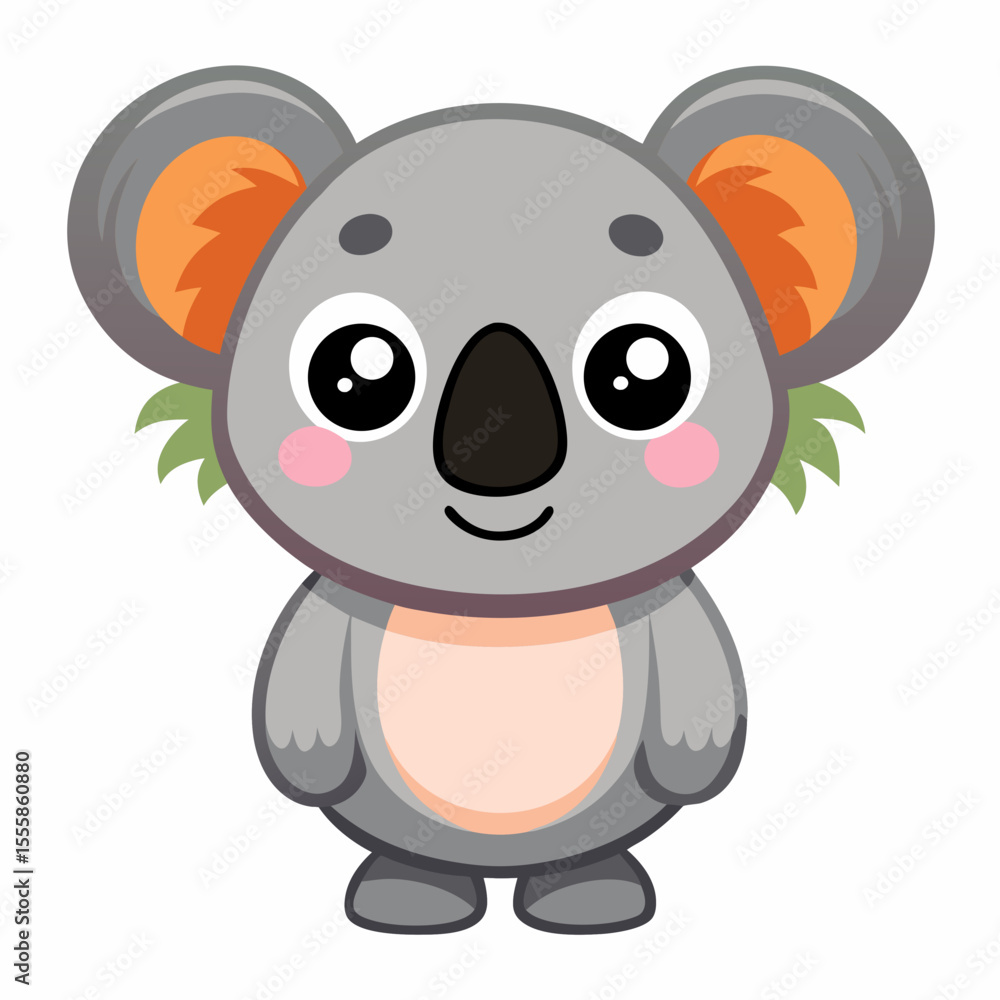Naklejka premium Koala, animal, vector, transparent background 