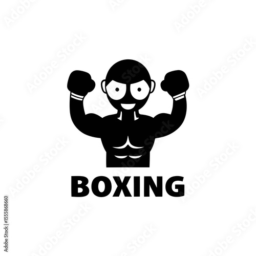 vector illustration of a boxer