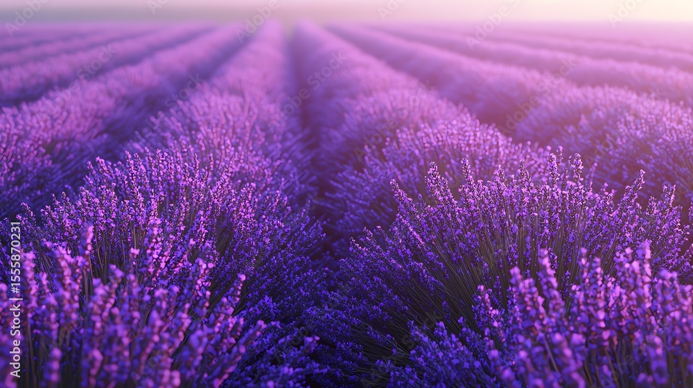 Obraz premium Clustered Lavender Bloom in a Field