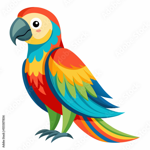 macaw, animal, vector, transparent background, macaw isolated on white
