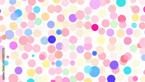 Wallpaper Mural Colorful Random Circles Seamless Pattern background Vector, seamless polka dots pattern	 Torontodigital.ca