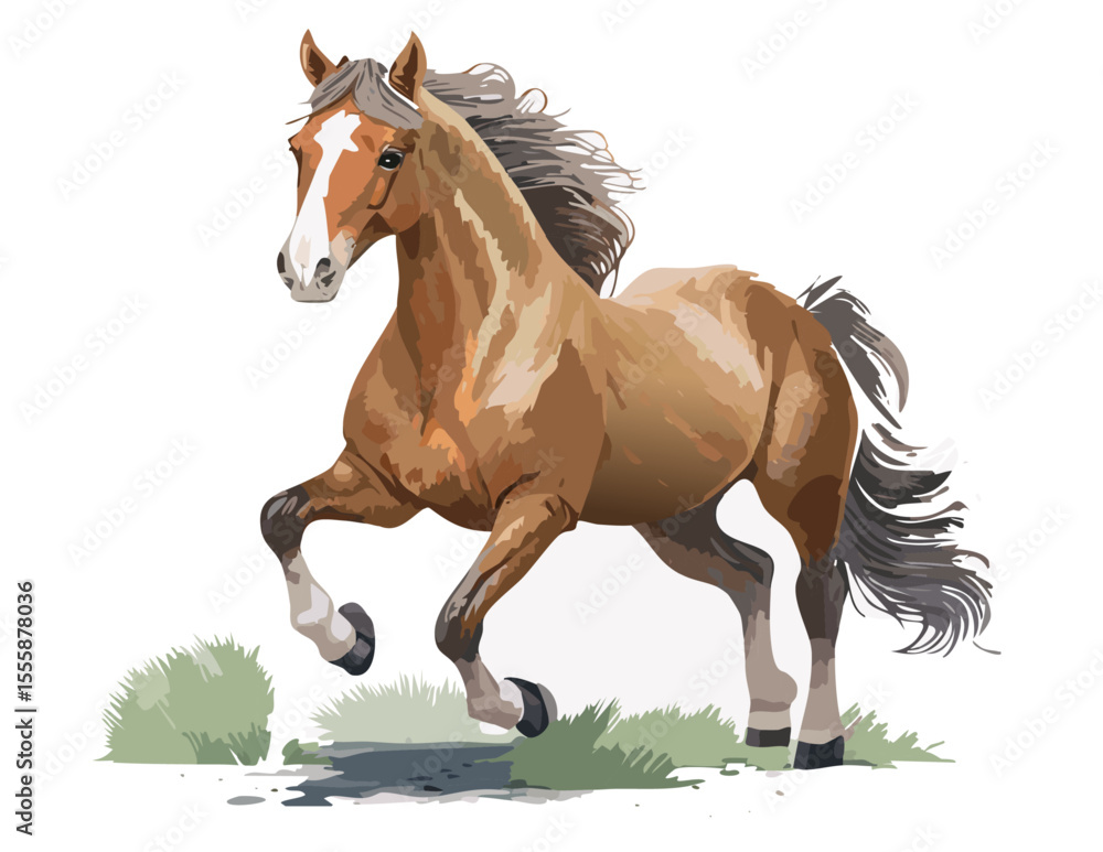 Obraz premium Elegant horse silhouette vectors and icons set featuring running horses, rearing pose, cowboy rider, and wild mustangs in black and white minimal design for versatile use