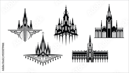 Pack of Vintage cathedral