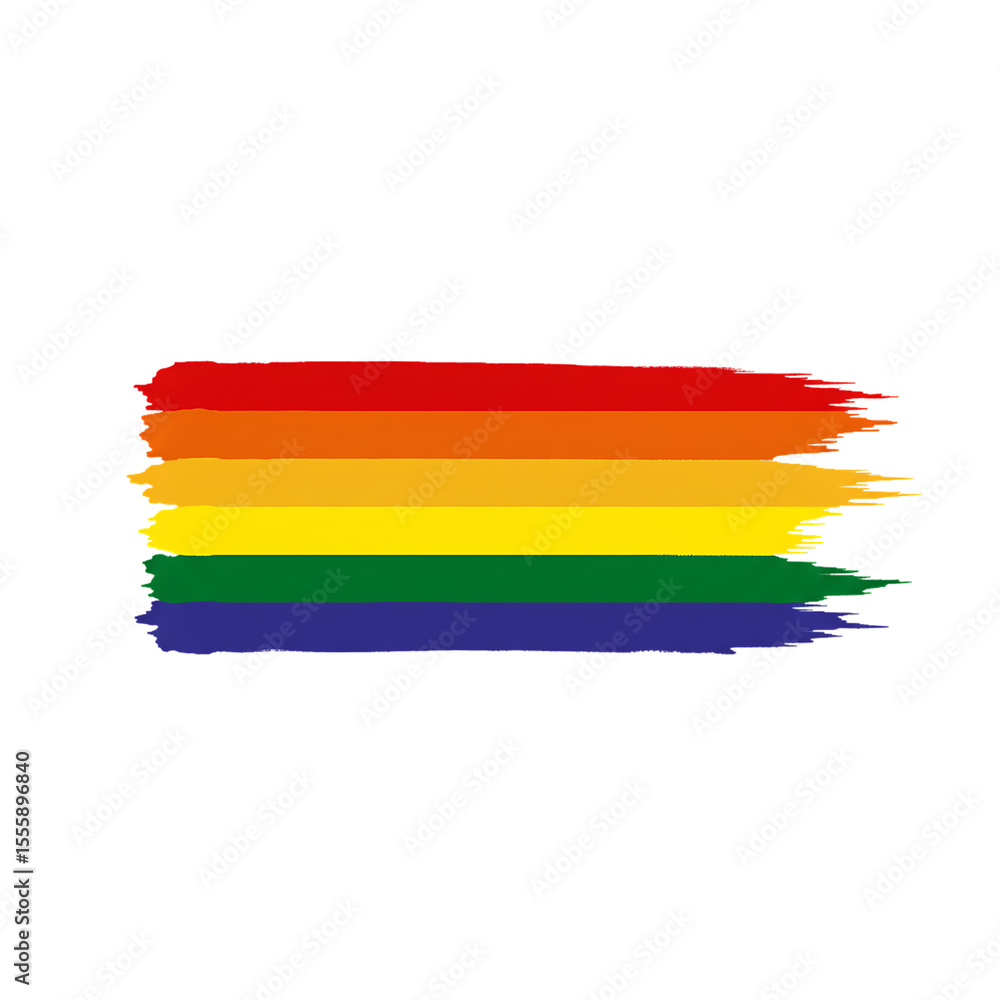 Obraz premium Rainbow Flag: Pride Month LGBTQ+ Symbol