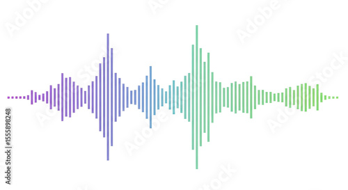 Sound wave illustration isolated PNG with Transparent Background