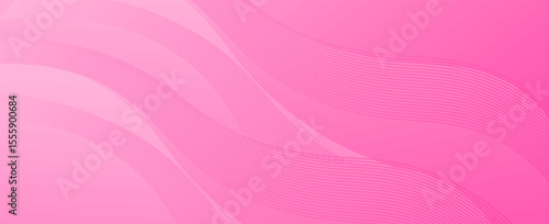 Abstract pink and white Wavy Background. Vector illustration