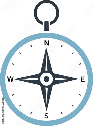 Logo minimaliste de navigation ou orientation