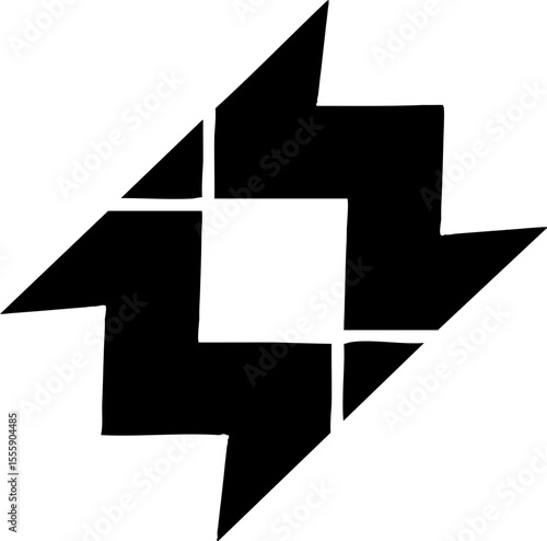 Motif graphique intemporel stylisé pour design épuré