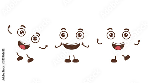 character expression on white background