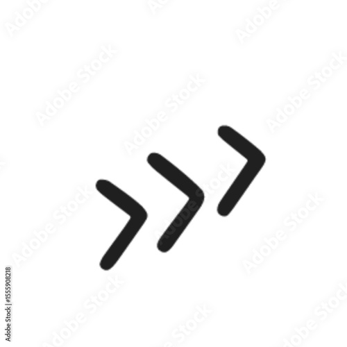 Hand drawn arrow mark icons vector isolated on white background