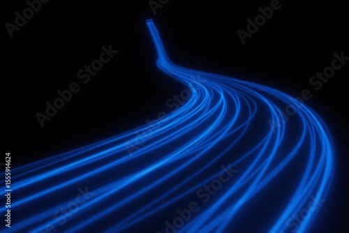 long exposure shot of a road at night