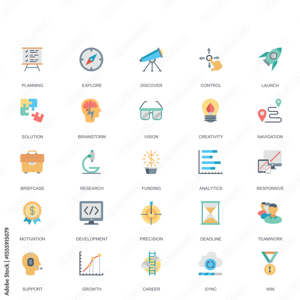 Flat Icon Set – Clean Vector Icons Flat Icon Set – Clean Vector Icons