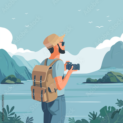 Tourism Travel Tourist Wild nature Summer Sea view