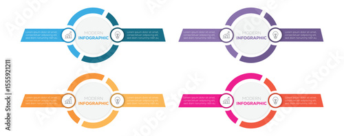 Infographic design template timeline with 4 steps or options. can be used for web sites, banners, label template with icons. 4 options or steps. info chart, web design. vector illustration.  