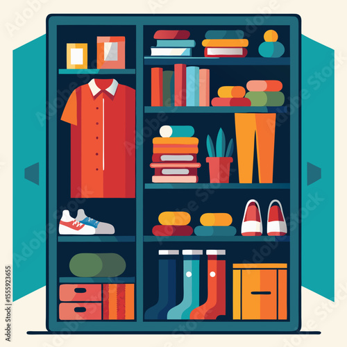 shelf with shelves