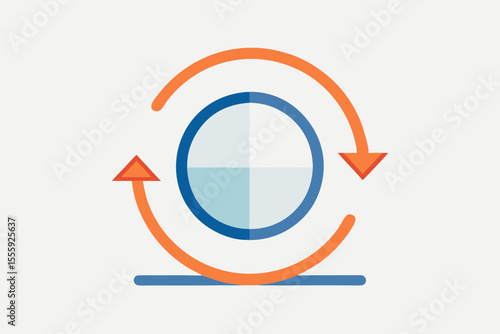 rotate icon circular arrow spin repeat design