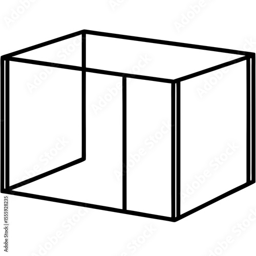  cubicle wall on white background
