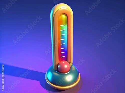Colorful Thermometer: Vibrant Design for Temperature Measurement