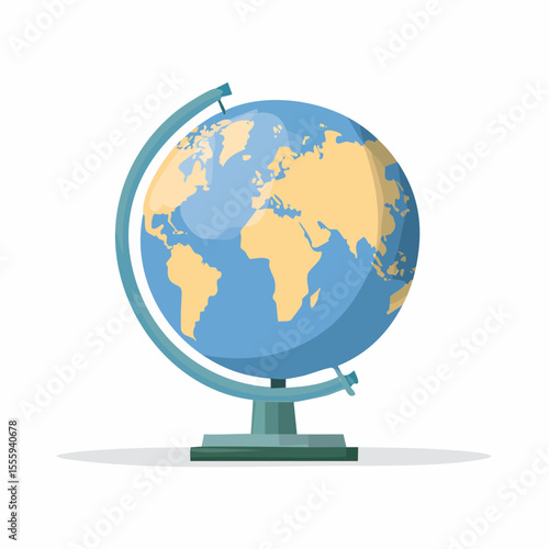 globe on white background