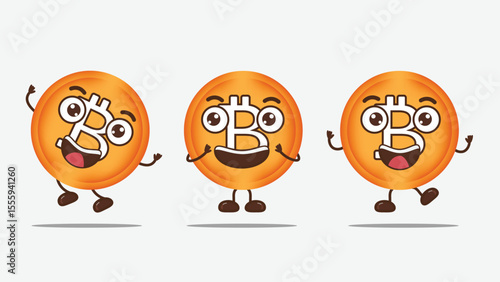 bitcoin expression 3d character