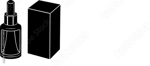 Skincare Product with Box Branding Template