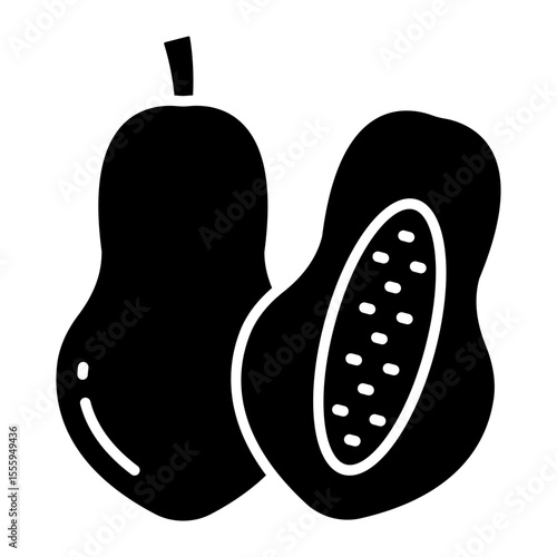 A solid design of the papaya