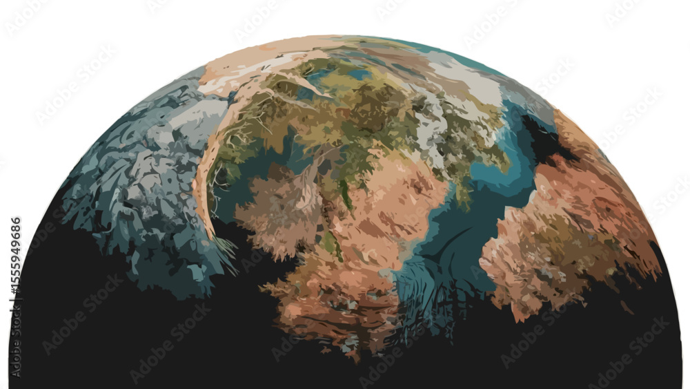 Fototapeta premium Planet illustration