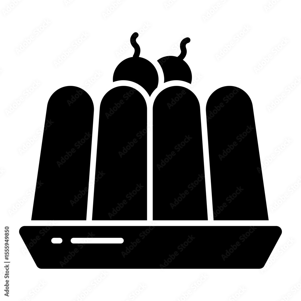 A perfect design icon of jelly cake A perfect design icon of jelly cake