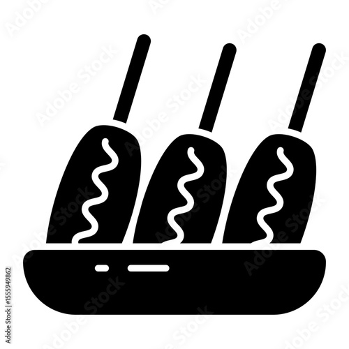 Perfect design icon of corn dogs