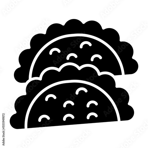 A unique design icon of taco