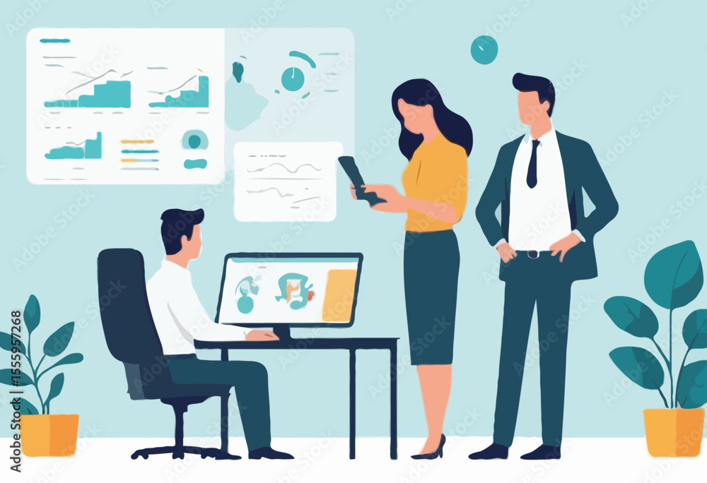 Employee monitoring in remote work, micro management watching every working steps, analyzing or evaluate employee, scanning performance or observation, businessman manager watch at employee working Employee monitoring in remote work, micro management watching every working steps, analyzing or evaluate employee, scanning performance or observation, businessman manager watch at employee working