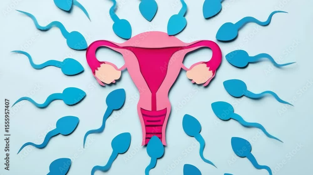 Reprodution Move This creative depiction illustrates the process of human reproduction ...