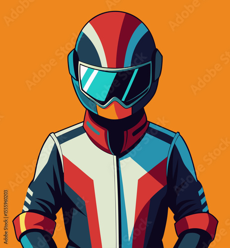 vector illustration of an orange man