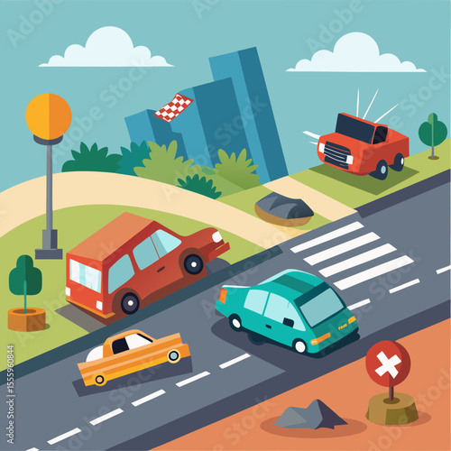 cars in the city