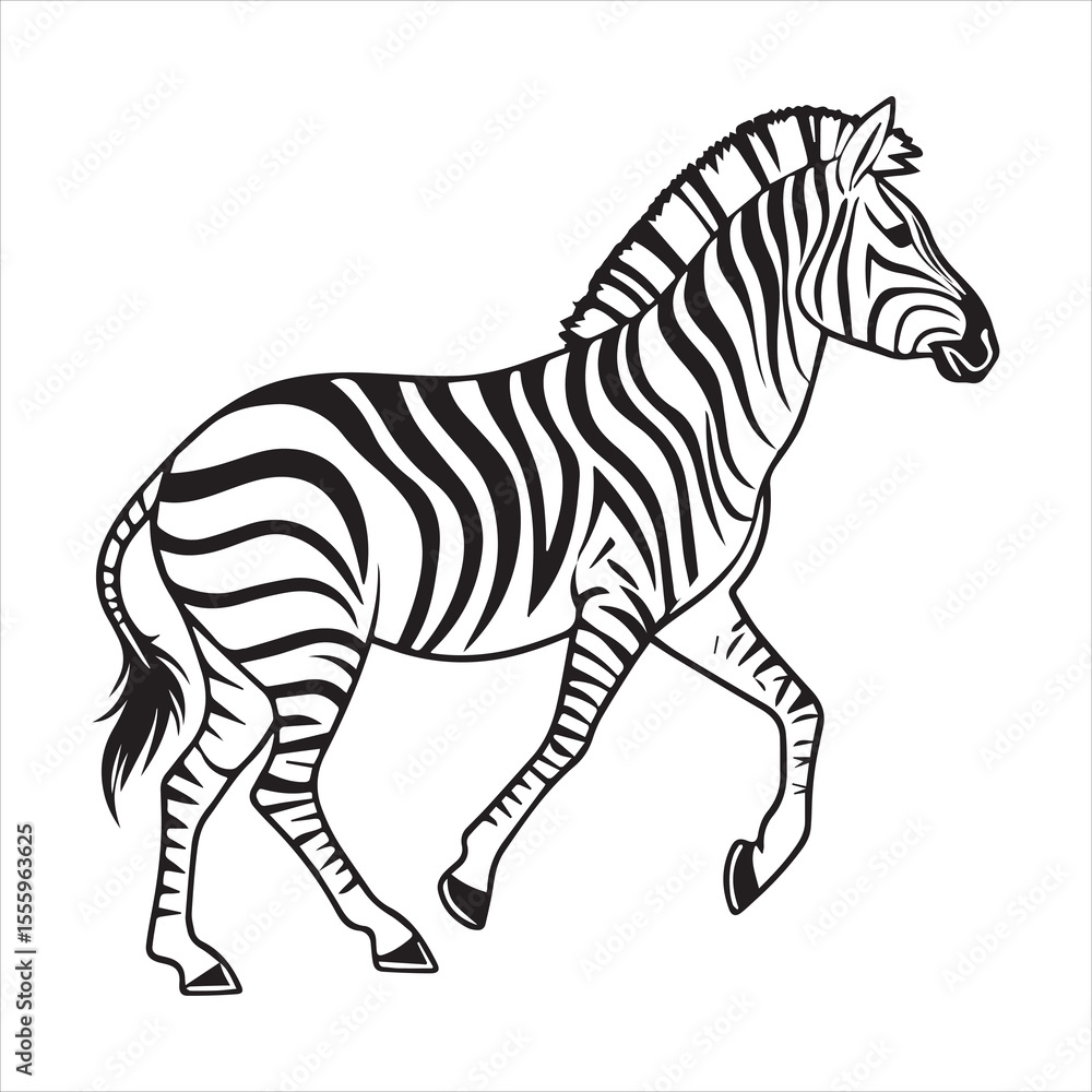 plain zebra vector illustration plain zebra vector illustration