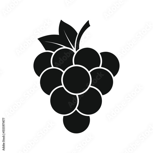 Grape silhouette vector illustration