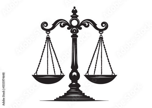 justice scales lady logo silhouette vector, lady justice logo icon silhouette, woman holding scales of justice silhouette lady lawyer logo design vector illustration silhouette on a white background