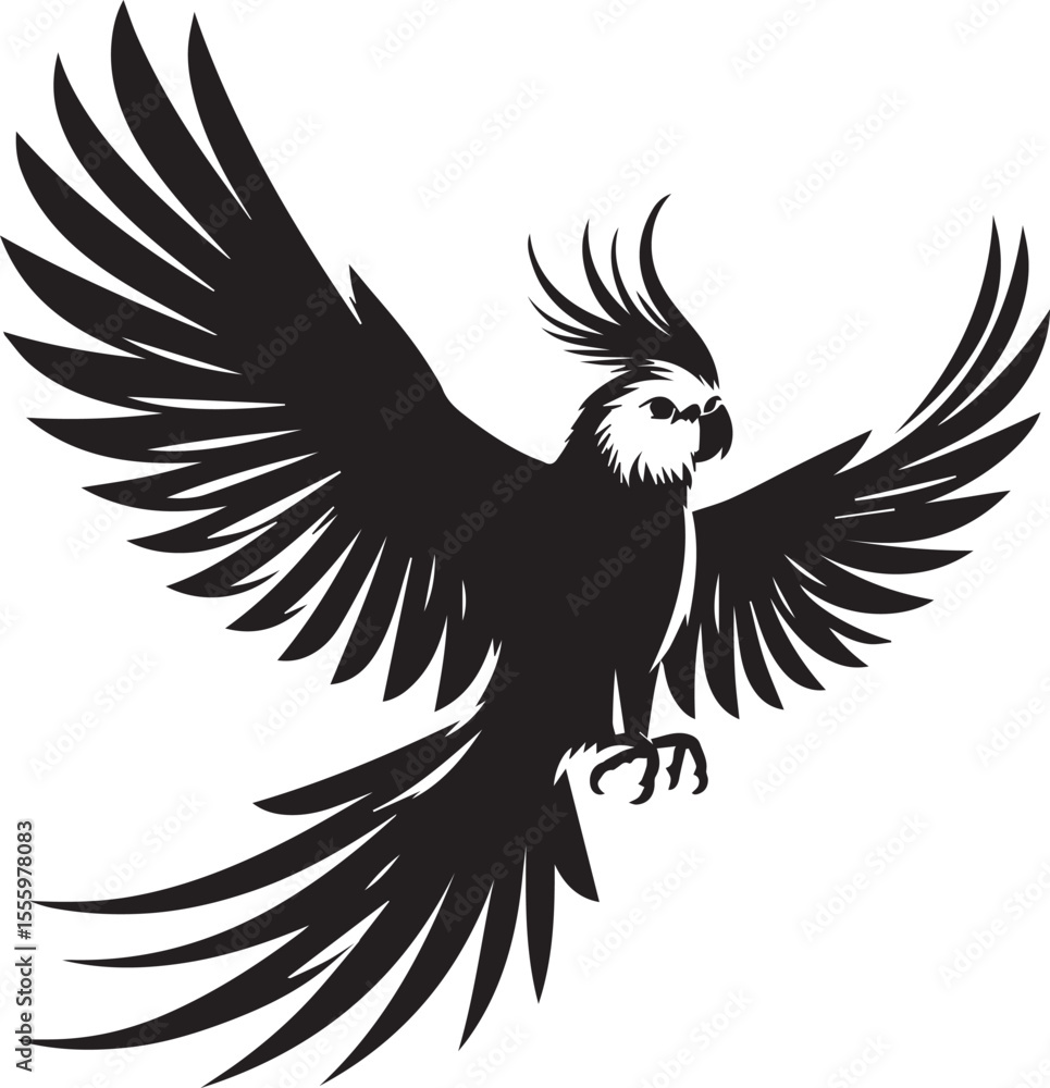 Obraz premium Cockatiel Parrot Vector